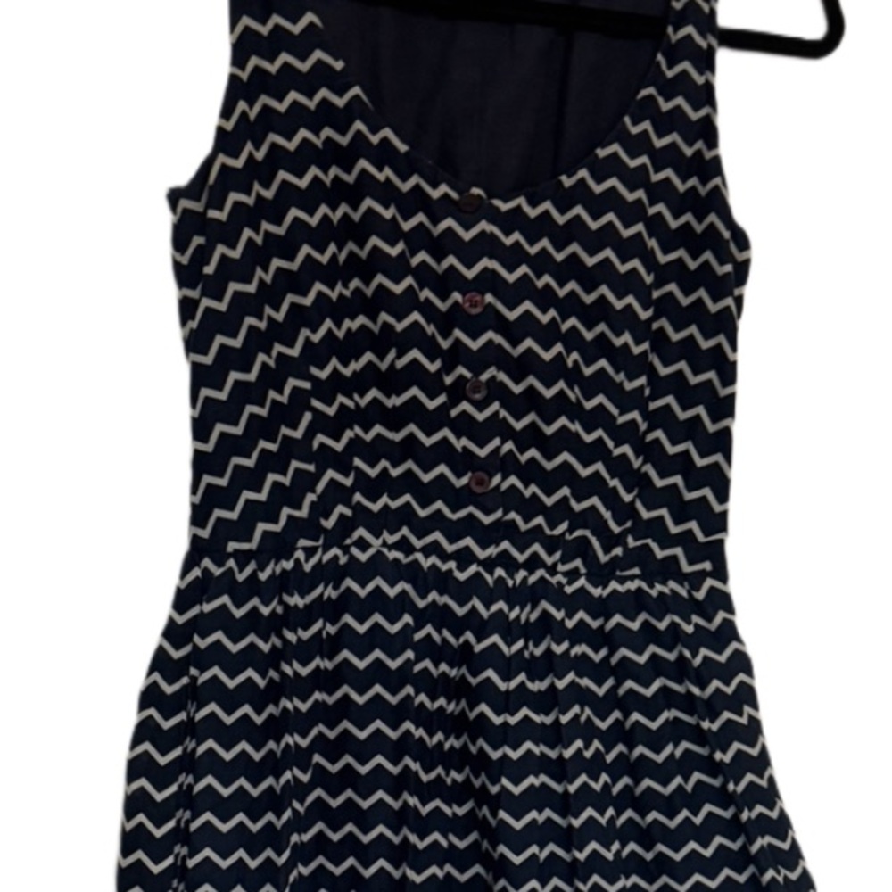 French Connection Blue and White Sleeveless Sundress